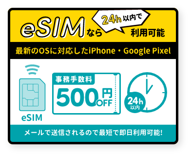 eSIM登場！